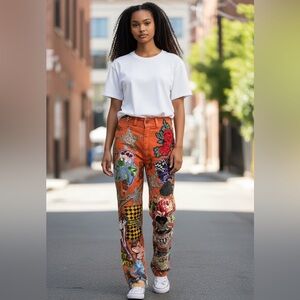 Magical One of a Kind Pants by Astral Rose Art